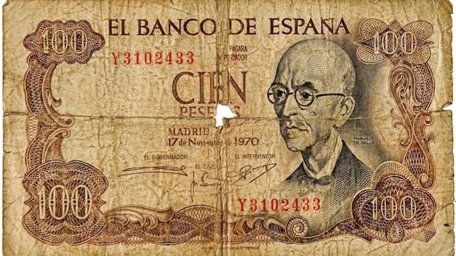 Vēsturiska 100 pesu banknote, kas var maksāt līdz pat 12 000 eiro: tā izdota 1875. gadā un tai ir ļoti neparasts avers, stāsta Swedbank